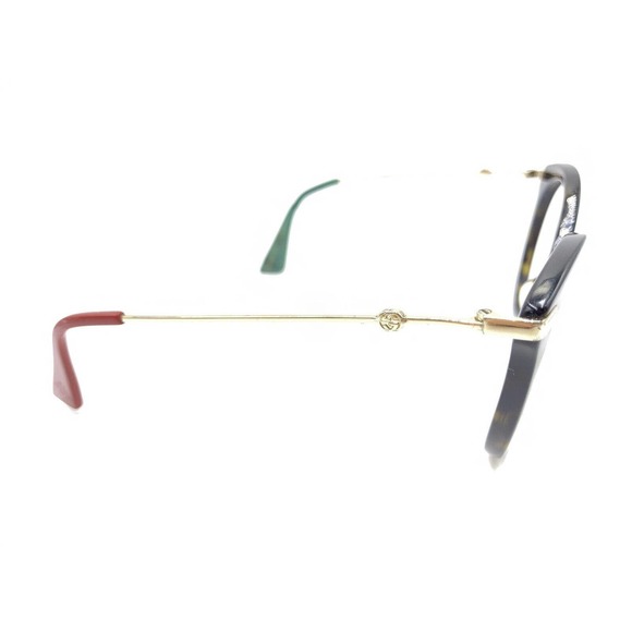Gucci GG0109O 002 Tortoise Brown Gold Round Eyeglasses Frames 50-19 140 Women - Picture 4 of 12
